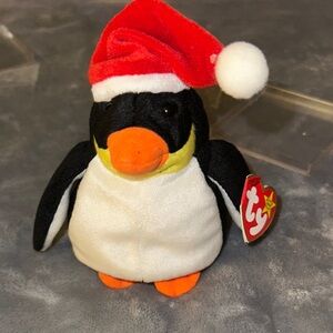 Ty Festive Penguin Plush with Red Hat